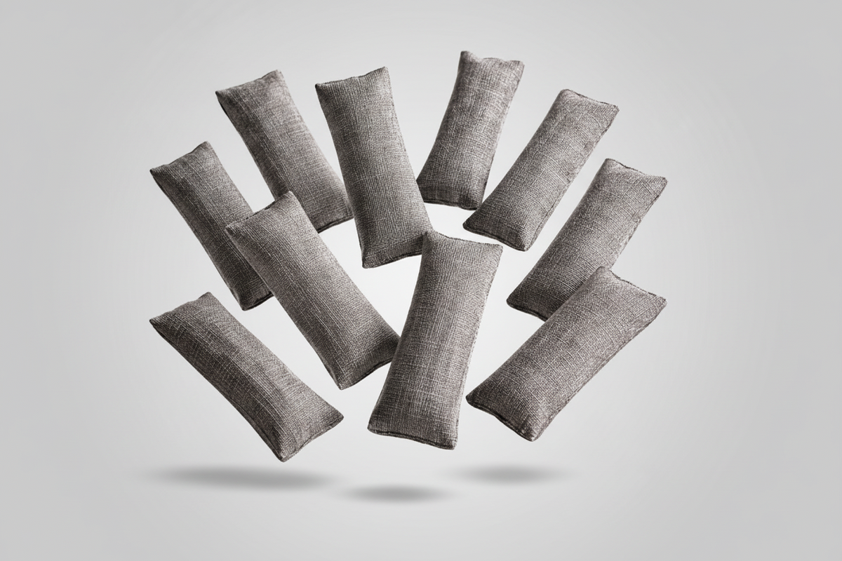 Bamboo Charcoal Odor Bags – 10 Pack – Eco-Friendly Closet & Drawer Deodorizer