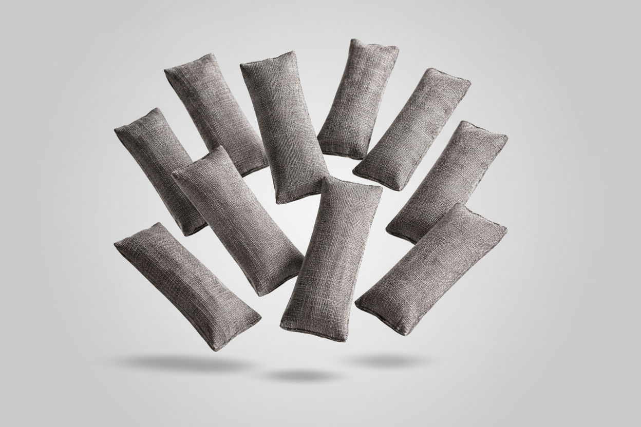 Bamboo Charcoal Odor Bags – 10 Pack – Eco-Friendly Closet & Drawer Deodorizer